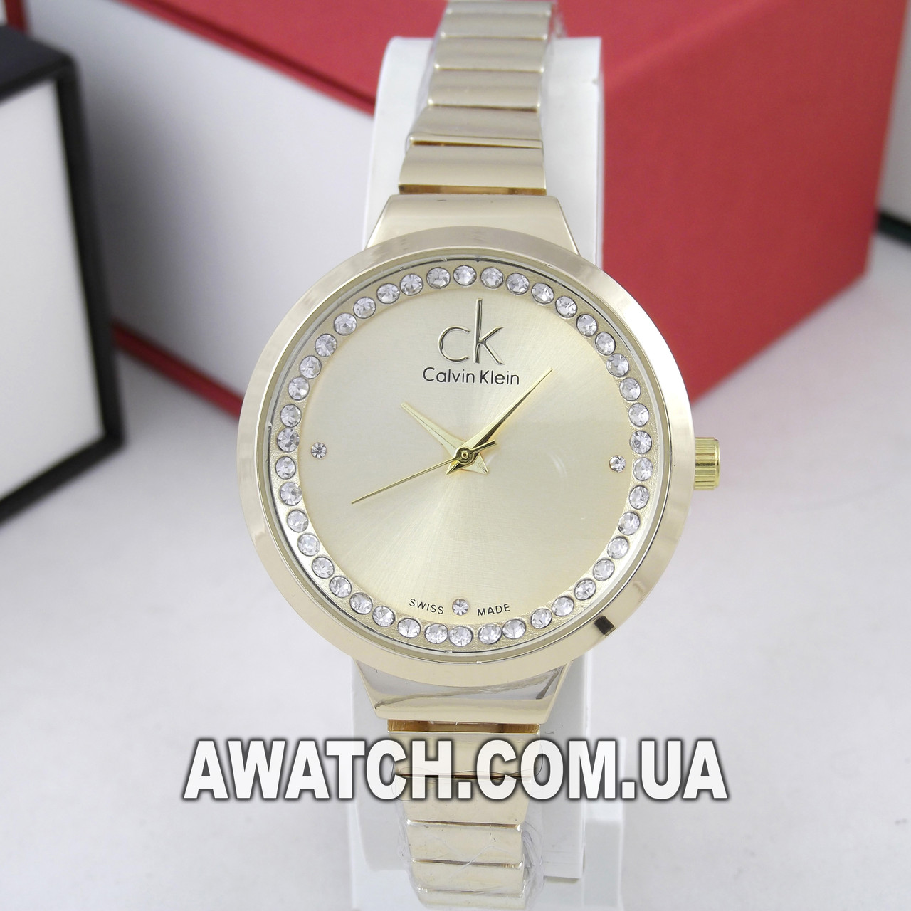 Женские кварцевые наручные часы Calvin Klein M90 / Келвин Кляйн на металлическом браслете золотистого цвета
Женские кварцевые наручные часы Calvin Klein M90 / Келвин Кляйн на металлическом браслете золотистого цвета