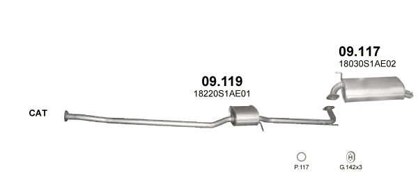 Глушитель (выхлопная система) HONDA ACCORD 2.0i 16V (1997 см3) (98-02гг) (CG9) хетчбэк (Хонда Аккорд) F20B6
Глушитель (выхлопная система) HONDA ACCORD 2.0i 16V (1997 см3) (98-02гг) (CG9) хетчбэк (Хонда Аккорд) F20B6