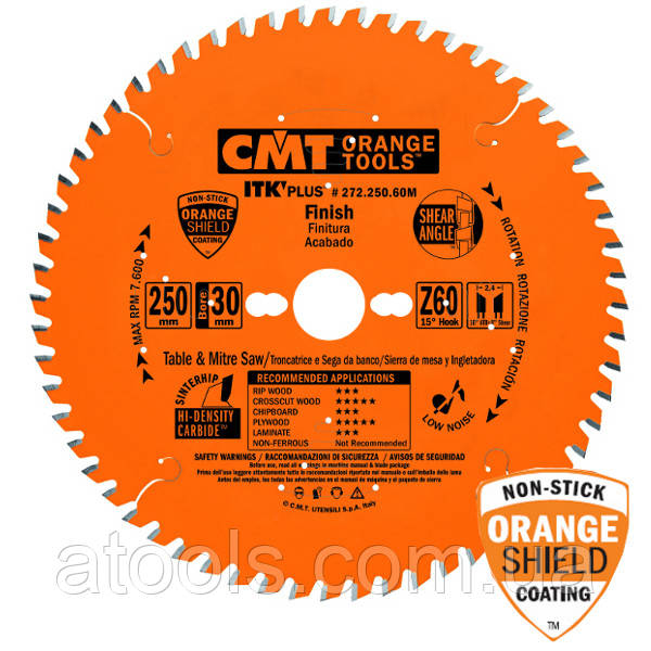 Пильный диск CMT 300x30x72z K2.6x1.8 (272.300.72M) ITK PLUS для универсального реза
Пильный диск CMT 300x30x72z K2.6x1.8 (272.300.72M) ITK PLUS для универсального реза