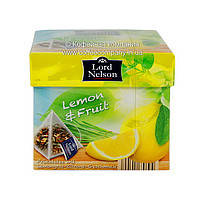 Чай фруктовый в пирамидках Lord Nelson Лимон/фрукты 20шт 