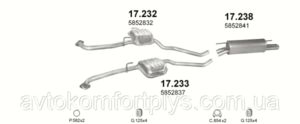 Глушитель (выхлопная система) OPEL OMEGA B 3.2 V6 (3175 см3) (00-03гг) (Опель Омега Б) седан
Глушитель (выхлопная система) OPEL OMEGA B 3.2 V6 (3175 см3) (00-03гг) (Опель Омега Б) седан