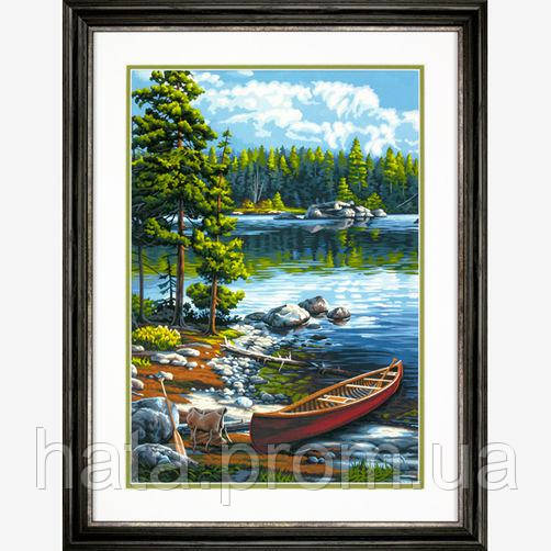 Набор для рисования красками по номерам "Каное у озера//Canoe by the Lake" DIMENSIONS
Набор для рисования красками по номерам "Каное у озера//Canoe by the Lake" DIMENSIONS