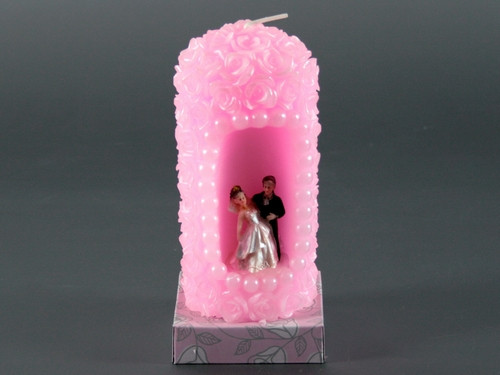 Свеча ароматическая Свадьба розовая