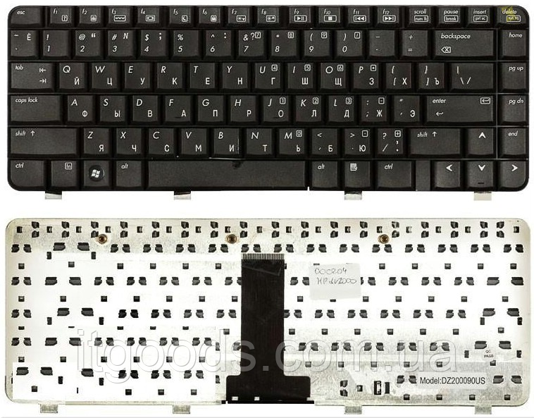 Клавиатура для ноутбука HP DV2000 DV2100 DV2200 DV2300 DV2400 DV2500 V3000 V3100 V3200 V3300 (раскладка RU)
Клавиатура для ноутбука HP DV2000 DV2100 DV2200 DV2300 DV2400 DV2500 V3000 V3100 V3200 V3300 (раскладка RU)