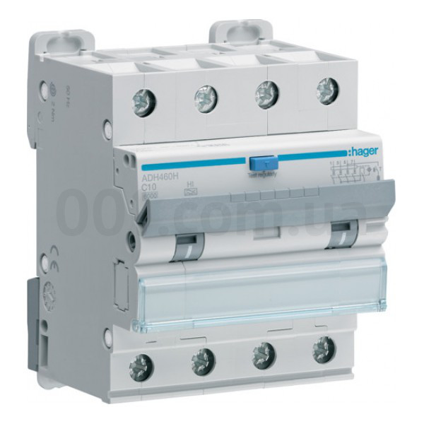 ADH460H 4P 6kA C-10A 30mA тип Hi, Дифференциальный автоматический выключатель, Hager
ADH460H 4P 6kA C-10A 30mA тип Hi, Дифференциальный автоматический выключатель, Hager