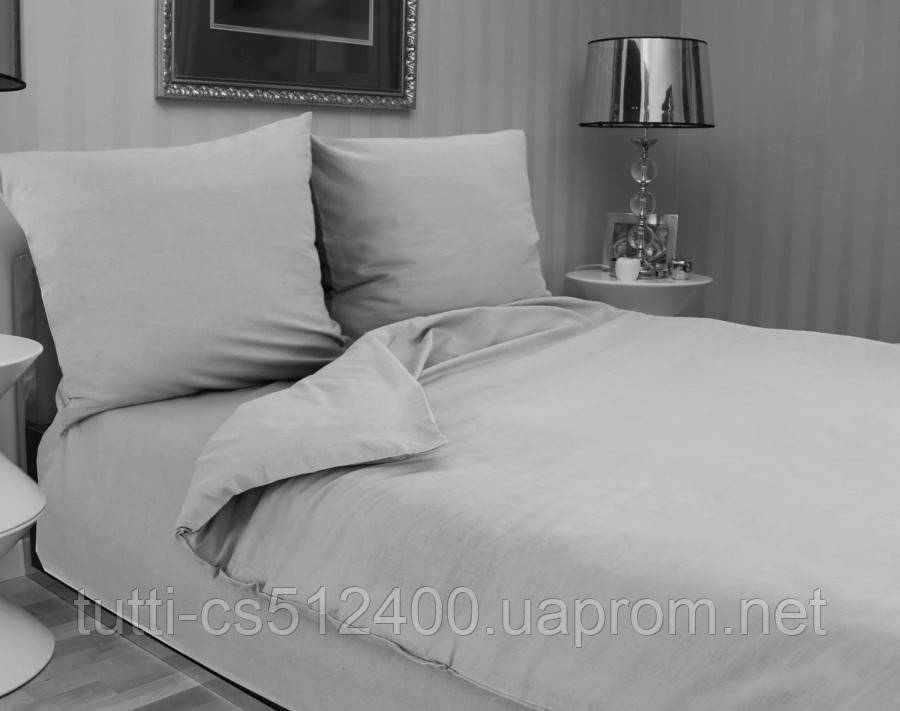 

Льняное постельное белье (оршанский лен) Двуспальный 175х210, Серый