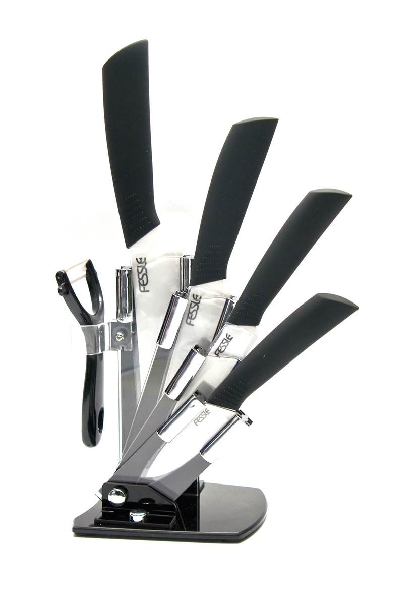 Набор керамических ножей на подставке