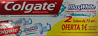 Зубная паста Colgate Max White crystal mint 2x75 мл 