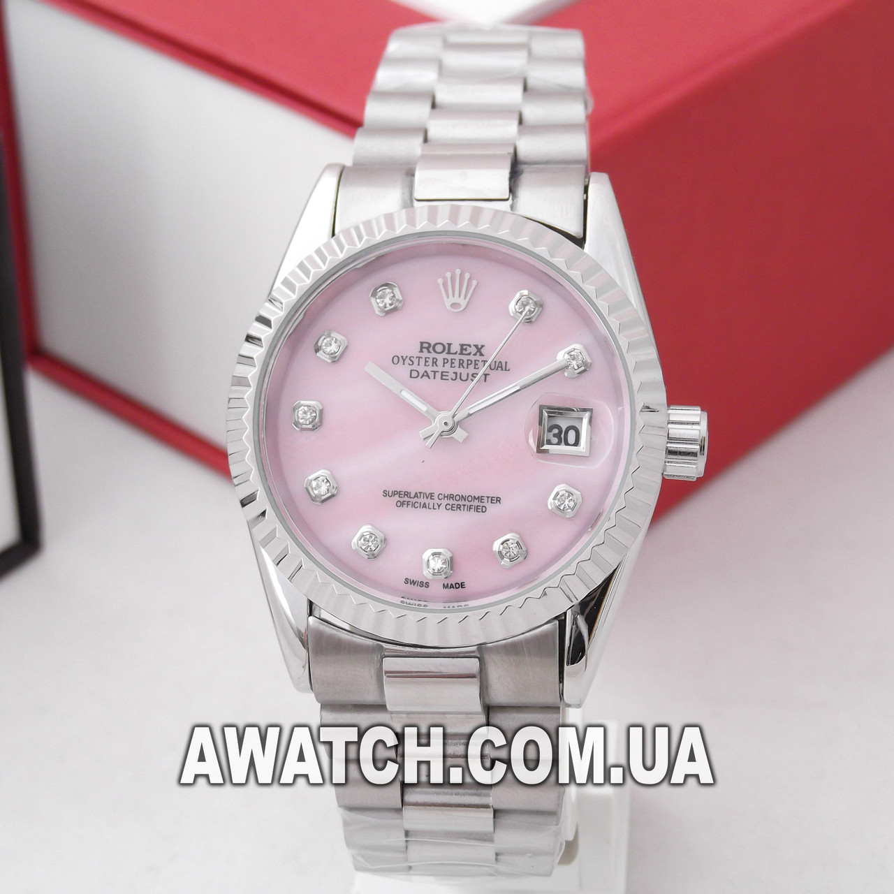 Женские кварцевые наручные часы Rolex M139 / Ролекс на металлическом браслете серебристого цвета
Женские кварцевые наручные часы Rolex M139 / Ролекс на металлическом браслете серебристого цвета