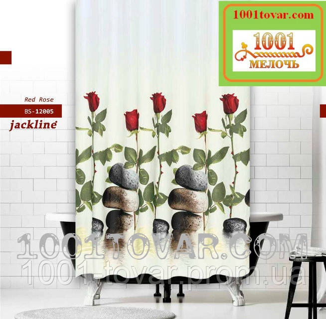 Тканевая шторка для ванной комнаты из полиэстера "Rad Rose" (Красные розы) Jackline, размер 180х200, Турция
Тканевая шторка для ванной комнаты из полиэстера "Rad Rose" (Красные розы) Jackline, размер 180х200, Турция