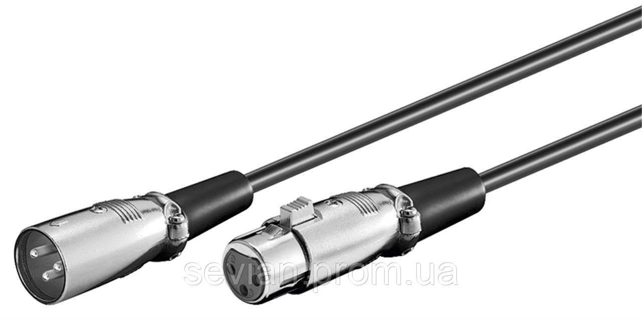 Кабель аудіо-подовжувач XLR 3p M/F 6 м Goobay Metal корпус D=6.0мм Черный(75.05.0715)
Кабель аудіо-подовжувач XLR 3p M/F 6 м Goobay Metal корпус D=6.0мм Черный(75.05.0715)