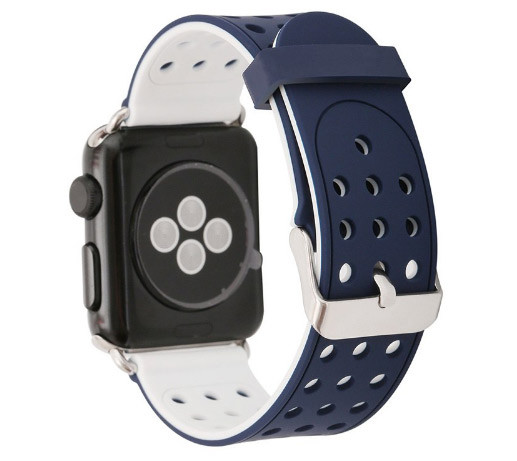 Двухсторонний ремешок с перфорацией Primo для Apple Watch 42mm / 44mm - Navy Blue&White
Двухсторонний ремешок с перфорацией Primo для Apple Watch 42mm / 44mm - Navy Blue&White