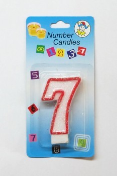 Свеча цифра "7" 