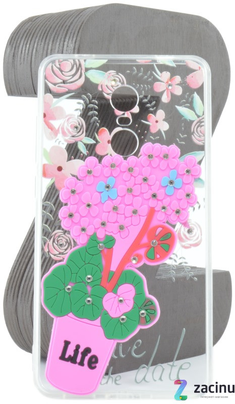 Чехол накладка TPU для Xiaomi Redmi Note 4X Flowers diamonds ser. Цветы (Life) Прозрачный / розовый
Чехол накладка TPU для Xiaomi Redmi Note 4X Flowers diamonds ser. Цветы (Life) Прозрачный / розовый