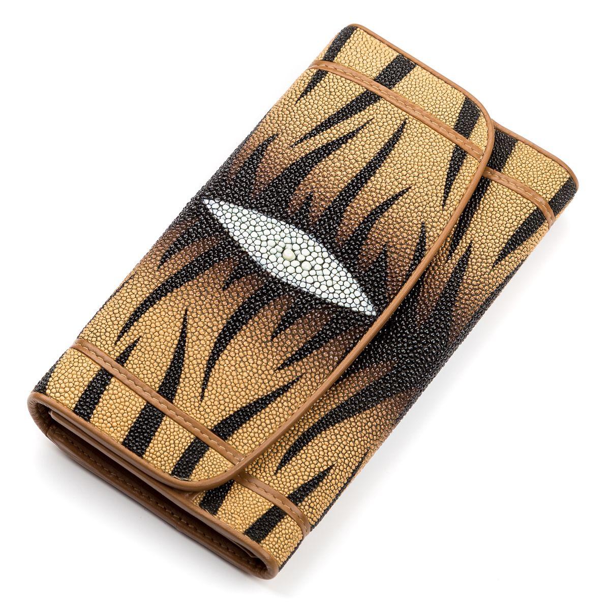 Кошелек женский Ekzotic leather из натуральной кожи морского ската Коричневый (stw 68), Разноцветный
Кошелек женский Ekzotic leather из натуральной кожи морского ската Коричневый (stw 68), Разноцветный