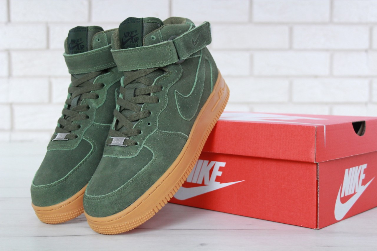 Мужские зимние кеды Nike Air Force замшевые стильные модные молодежные кеды в стиле найк зеленого цвета, Зелёный
Мужские зимние кеды Nike Air Force замшевые стильные модные молодежные кеды в стиле найк зеленого цвета, Зелёный