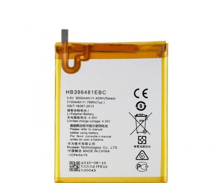 Аккумулятор HB396481EBC 3100mAh к Huawei Y6 II /Honor 5A/Honor 5X/Honor 6 H60-L02/GR5/Honor X5
Аккумулятор HB396481EBC 3100mAh к Huawei Y6 II /Honor 5A/Honor 5X/Honor 6 H60-L02/GR5/Honor X5