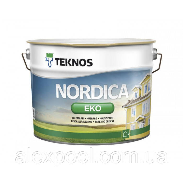 Teknos Nordica Eco 9 л База 3 глянцевая краска для наружных деревянных поверхностей, Белый
Teknos Nordica Eco 9 л База 3 глянцевая краска для наружных деревянных поверхностей, Белый
