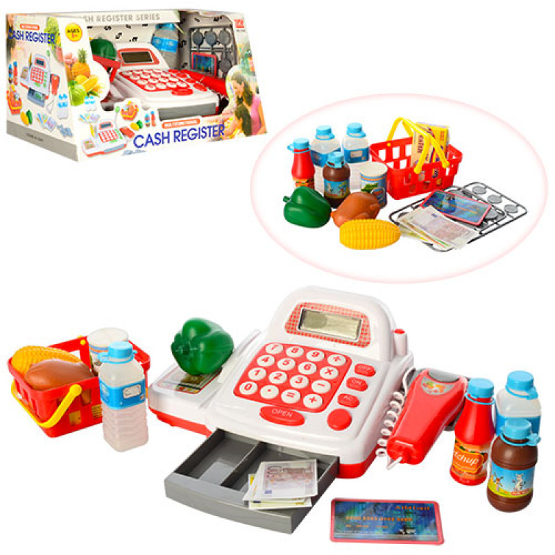 Кассовый аппарат детский 7300, сканер, калькулятор, продукты, корзинка, звук, на бат-ке
Кассовый аппарат детский 7300, сканер, калькулятор, продукты, корзинка, звук, на бат-ке