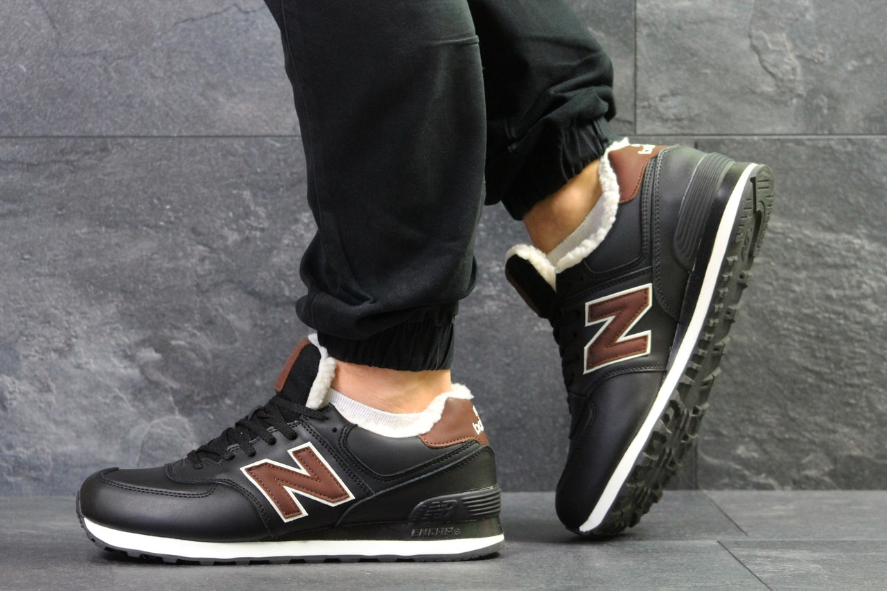 Мужские кожаные кроссовки New Balance 574 зимние,черные с коричневым 44р, Черный с коричневым
Мужские кожаные кроссовки New Balance 574 зимние,черные с коричневым 44р, Черный с коричневым