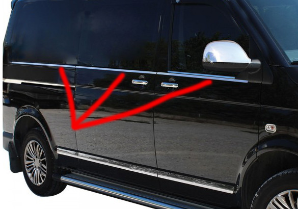 Нижняя окантовка стекол (6 частей, нерж) - Volkswagen T5 Caravelle 2004-2010 гг.
Нижняя окантовка стекол (6 частей, нерж) - Volkswagen T5 Caravelle 2004-2010 гг.