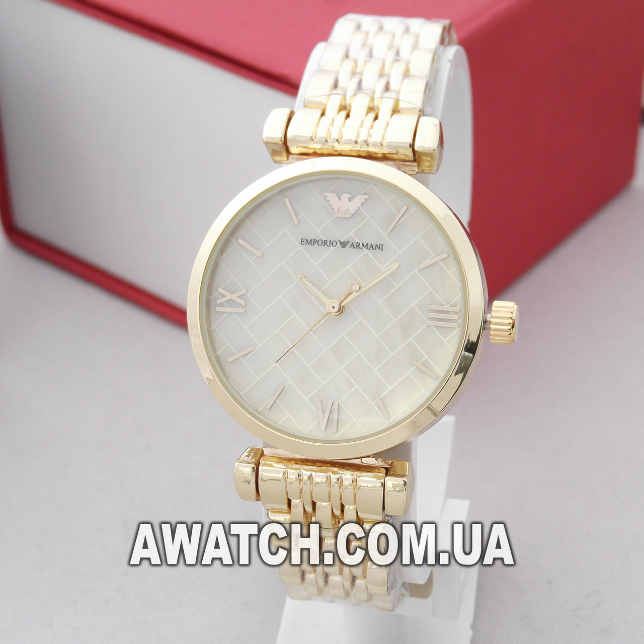 Женские кварцевые наручные часы Emporio Armani 6721-1 / Емпорио Армани на металлическом браслете золотистого цвета
Женские кварцевые наручные часы Emporio Armani 6721-1 / Емпорио Армани на металлическом браслете золотистого цвета