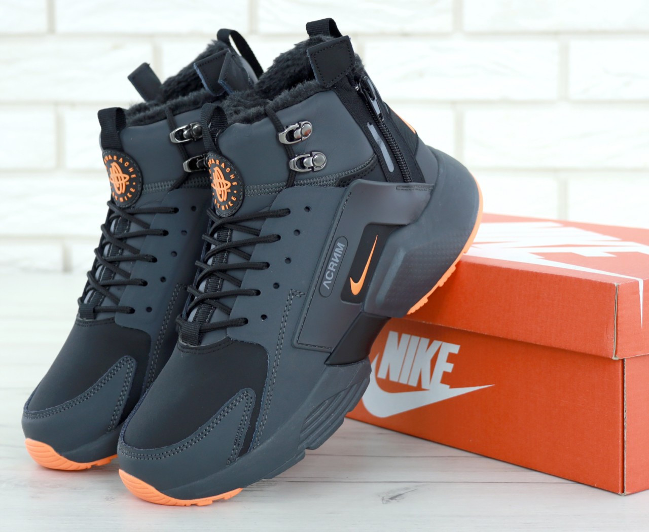 Зимние кроссовки Nike Huarache X Acronym City Winter Black/Orange с мехом. ТОП Реплика ААА класса., Черный
Зимние кроссовки Nike Huarache X Acronym City Winter Black/Orange с мехом. ТОП Реплика ААА класса., Черный