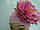 Шапочка розовая с розовым пионом 18 см, фото 2