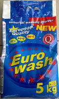 Безфосфатный стиральный порошок Euro Wash универсальный 5 кг