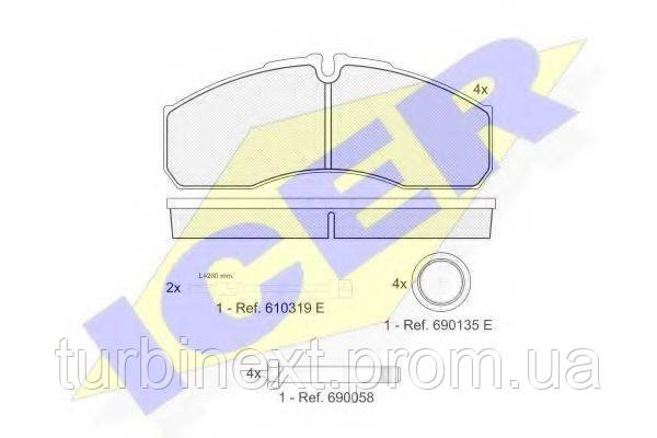Колодки тормозные ICER 141499 (передние) MB Sprinter 616CDI/Renault Mascott/Iveco Daily III 97- (с датчиками)
Колодки тормозные ICER 141499 (передние) MB Sprinter 616CDI/Renault Mascott/Iveco Daily III 97- (с датчиками)