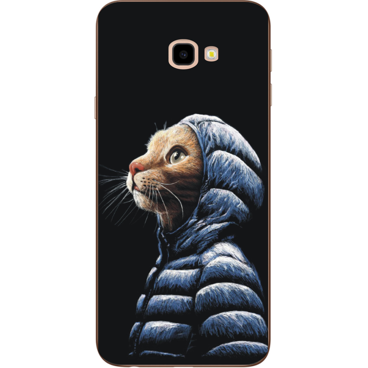Бампер оригинальный чехол с принтом для Samsung Galaxy J4 Plus 2018 Кот в куртке, Разные цвета
Бампер оригинальный чехол с принтом для Samsung Galaxy J4 Plus 2018 Кот в куртке, Разные цвета