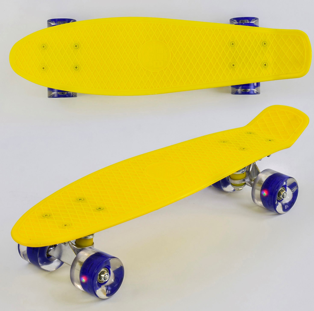 Пенни борд 55 см, СВЕТ колёса PU 6см Желтый Скейтборд, скейт, Penny board, лонгборд для детей, подростков
Пенни борд 55 см, СВЕТ колёса PU 6см Желтый Скейтборд, скейт, Penny board, лонгборд для детей, подростков
