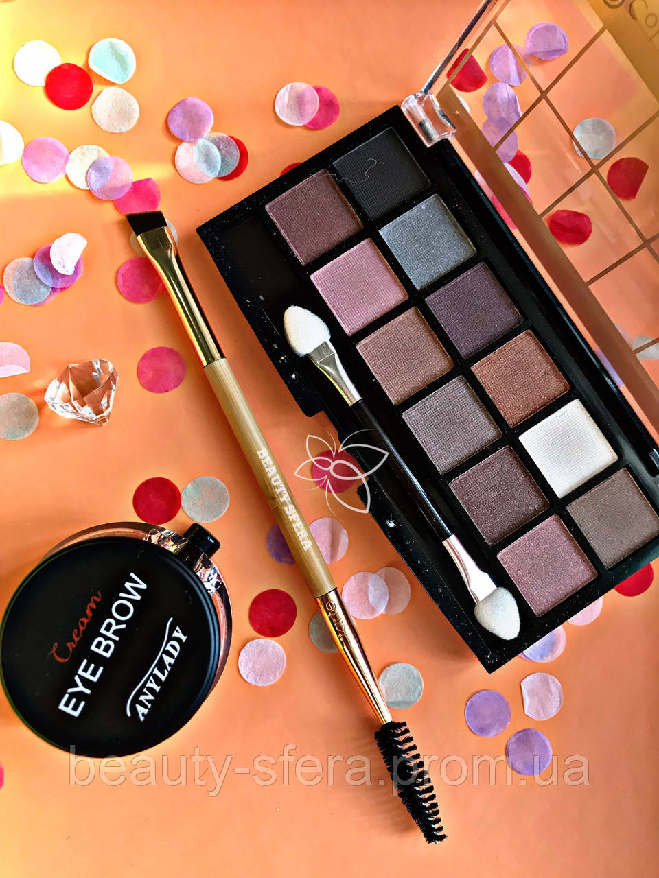 Тени Ushas 12 color + Помада для бровей Anylady + Кисть для бровей tarte Gold Промо набор №0053
Тени Ushas 12 color + Помада для бровей Anylady + Кисть для бровей tarte Gold Промо набор №0053