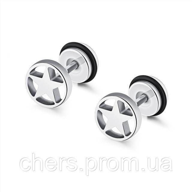 Круглые серьги-гвоздики Everiot SE-XP-1403-ST из стали в форме звездочек (фейк плаг)
Круглые серьги-гвоздики Everiot SE-XP-1403-ST из стали в форме звездочек (фейк плаг)