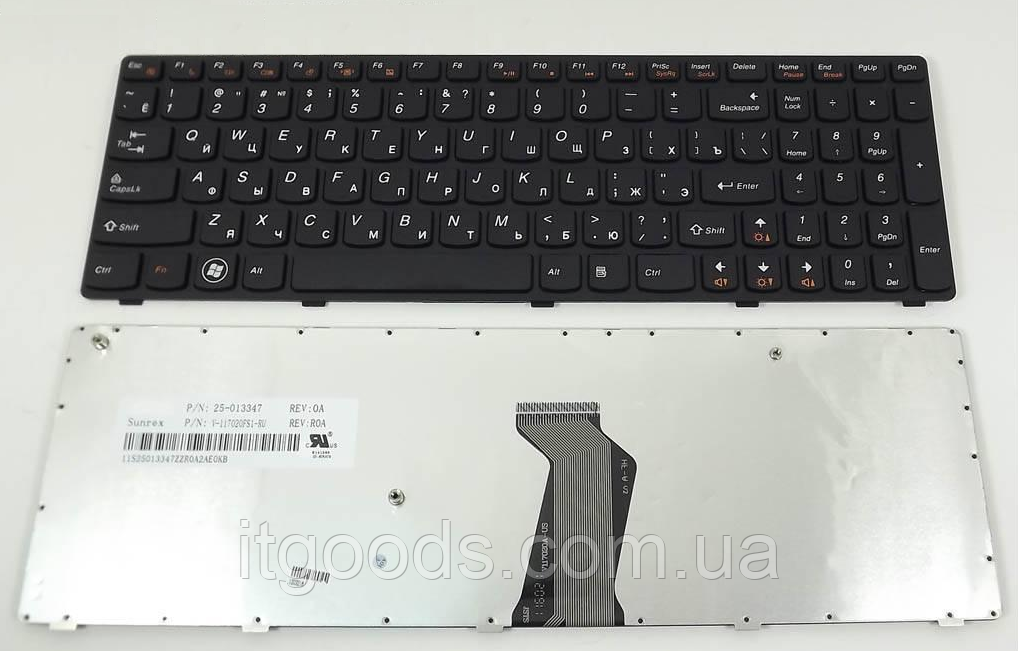 Клавиатура для IBM Lenovo IdeaPad B570 B575 B580 B590 V570 V575 V580 Z570 Z575 (раскладка RU, c черной рамкой)
Клавиатура для IBM Lenovo IdeaPad B570 B575 B580 B590 V570 V575 V580 Z570 Z575 (раскладка RU, c черной рамкой)