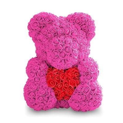 Мишка из 3D роз высотой 25 см, медведь из роз Teddy Rose разные цвета, цветочный мишка
Мишка из 3D роз высотой 25 см, медведь из роз Teddy Rose разные цвета, цветочный мишка