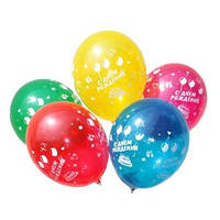 Воздушные шары Шелкография С днем Рождения ассорти