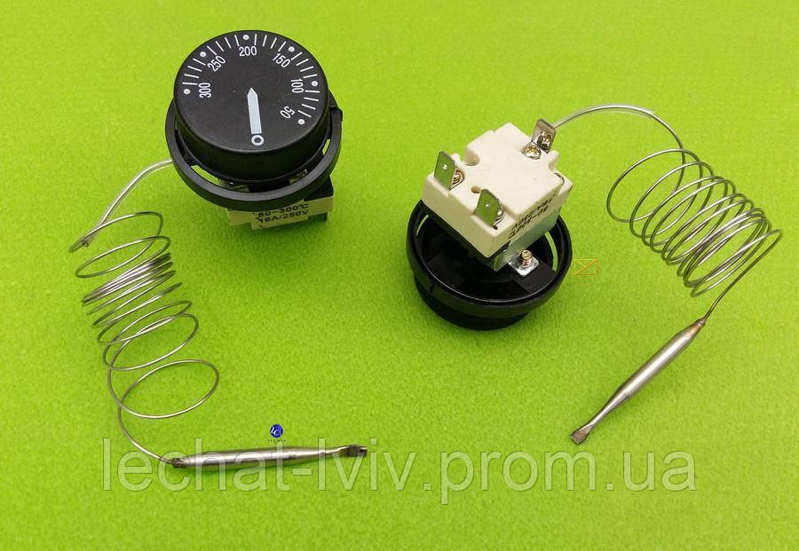 Термостат капиллярный механический Tmax = 300°C / 16А / 250V / L=100см (с 3-мя контактами) Китай
Термостат капиллярный механический Tmax = 300°C / 16А / 250V / L=100см (с 3-мя контактами) Китай