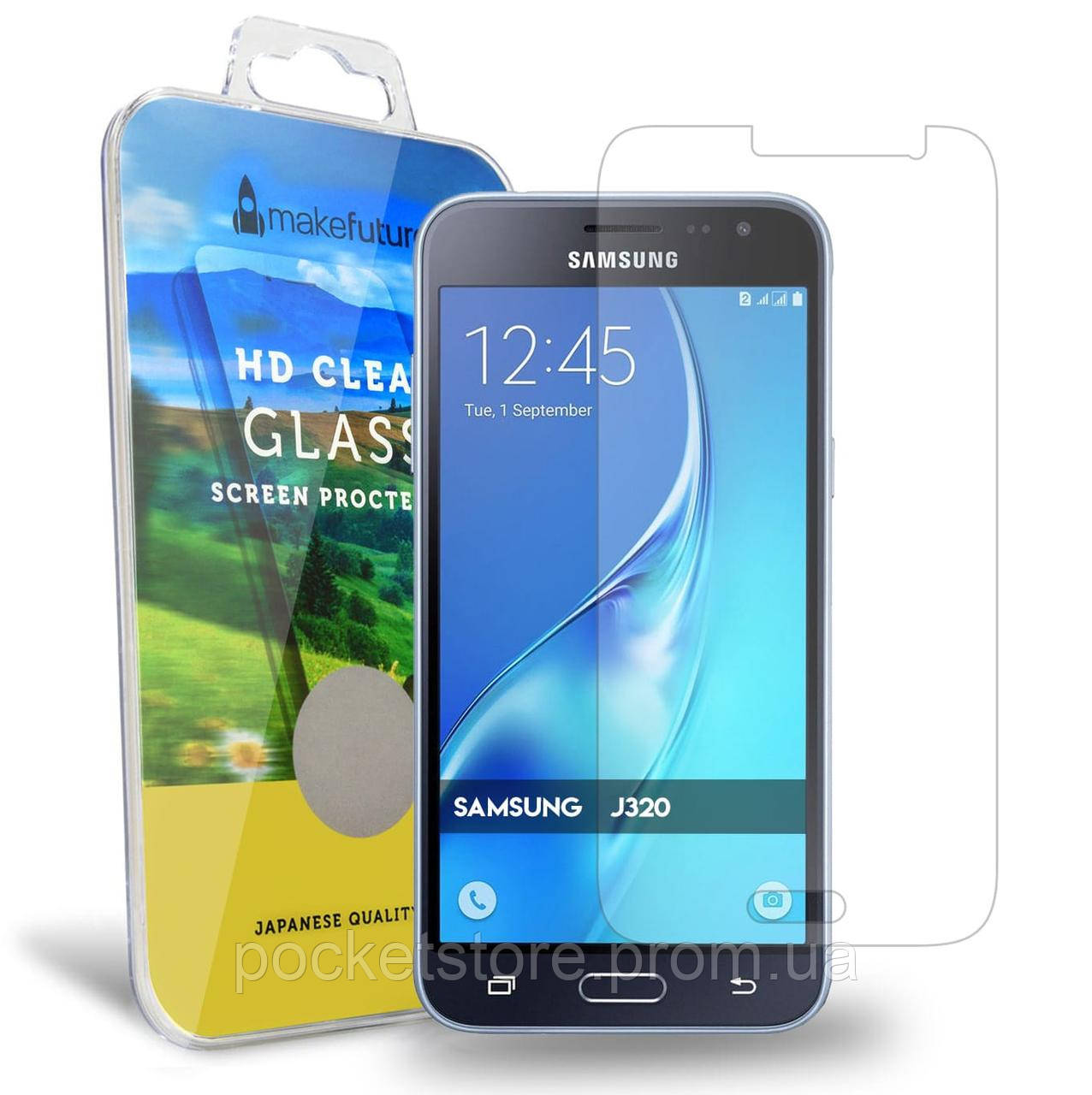 Захисне скло MakeFuture для Samsung Galaxy J3 2016 SM-J320H/Galaxy J5 SM-J500H, Прозрачный
Захисне скло MakeFuture для Samsung Galaxy J3 2016 SM-J320H/Galaxy J5 SM-J500H, Прозрачный