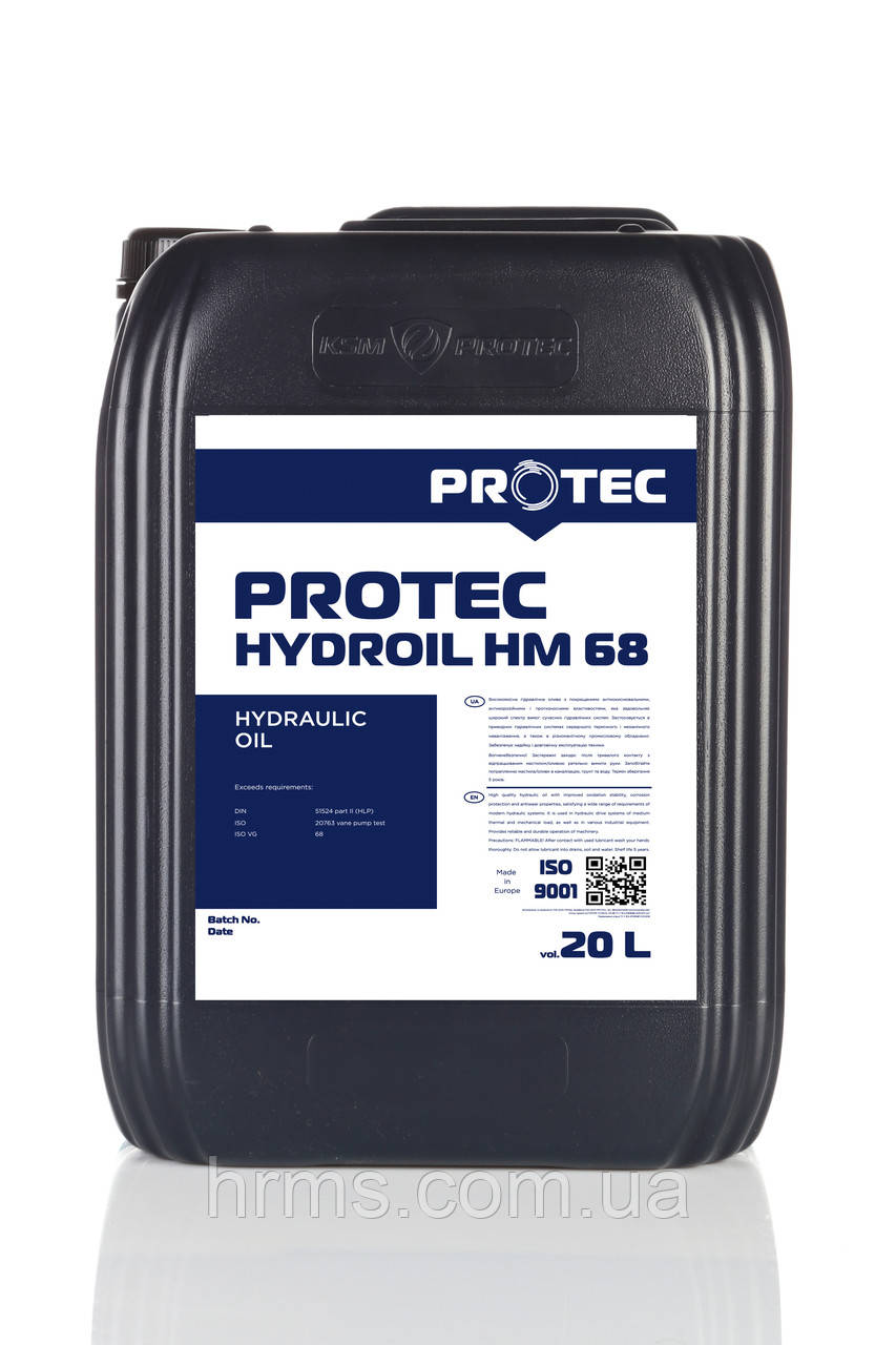 Масло HLP-68 гидравлическое канистра 20л PROTEC HYDROIL HM 68 ISO VG68 Олива HLP68 гідравлічна каністра 20л
Масло HLP-68 гидравлическое канистра 20л PROTEC HYDROIL HM 68 ISO VG68 Олива HLP68 гідравлічна каністра 20л