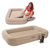 Многофункциональная надувная велюровая кровать для детей INTEX 66810