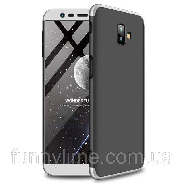 Чехол GKK 360 для Samsung J6 Plus 2018 / J610 оригинальный бампер Black-Silver, Черный+серебро
Чехол GKK 360 для Samsung J6 Plus 2018 / J610 оригинальный бампер Black-Silver, Черный+серебро
