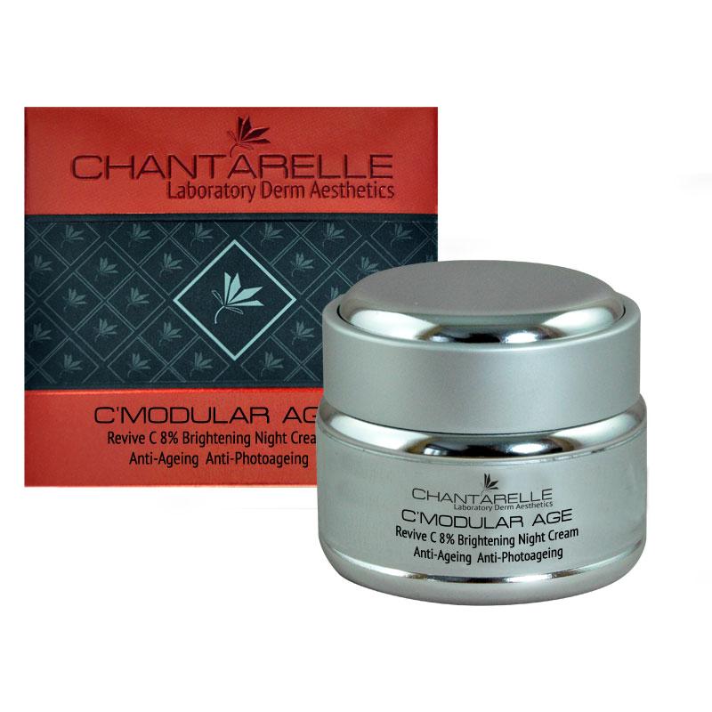 Отбеливающий ночной крем с витамином С Revive C 8 % Brightening Night Cream 50 ml Chantarelle
Отбеливающий ночной крем с витамином С Revive C 8 % Brightening Night Cream 50 ml Chantarelle