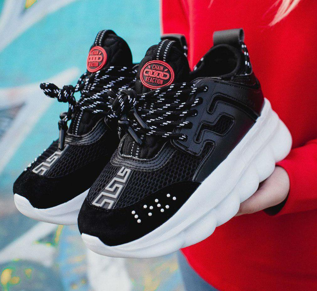 Versace Chain Reaction 2 Chainz Black | кроссовки женские и мужские; черные; Версаче, Черно-белый
Versace Chain Reaction 2 Chainz Black | кроссовки женские и мужские; черные; Версаче, Черно-белый