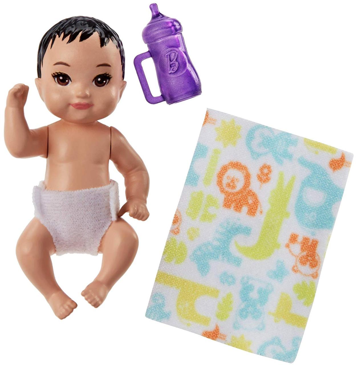 Барби пупс младенец Barbie Babysitters Inc. Sick Baby Story Pack Black, Purple FHY77
Барби пупс младенец Barbie Babysitters Inc. Sick Baby Story Pack Black, Purple FHY77