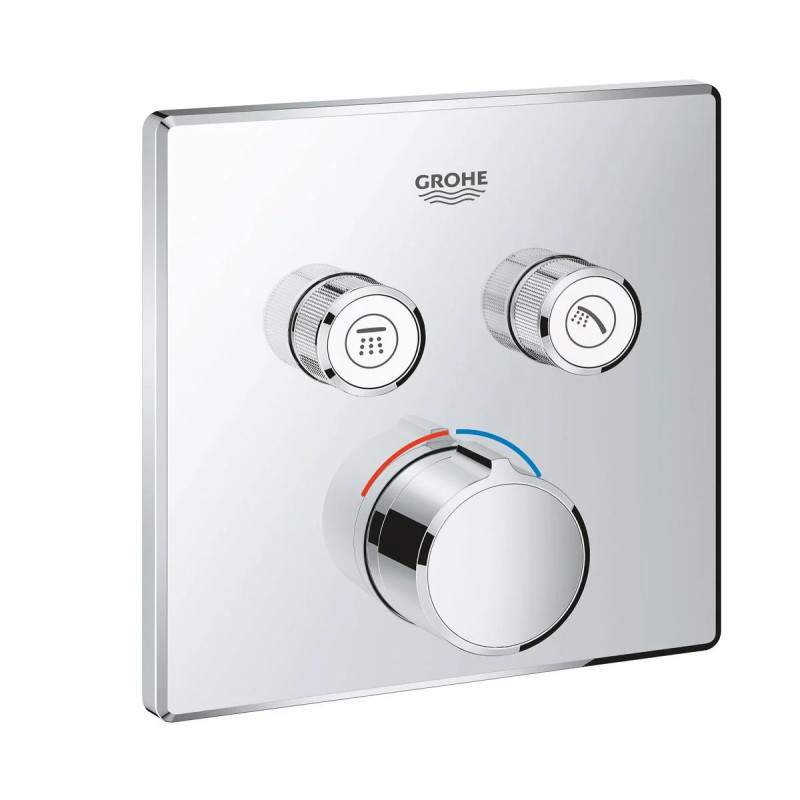 Внешняя часть смесителя для душа Grohe SmartControl 29148000 на два потребителя, Хром
Внешняя часть смесителя для душа Grohe SmartControl 29148000 на два потребителя, Хром
