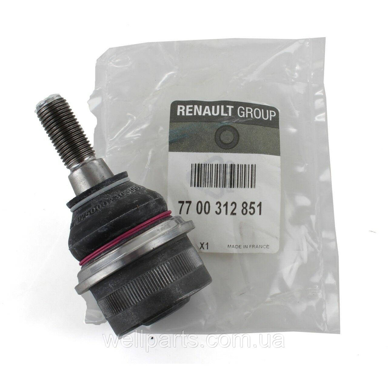 Шаровая опора переднего рычага (верхняя) на Рено Мастер 2 Renault 7700312851 (оригинал)
Шаровая опора переднего рычага (верхняя) на Рено Мастер 2 Renault 7700312851 (оригинал)