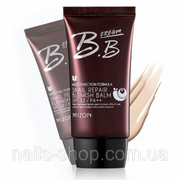 MIZON SNAIL REPAIR BLEMISH BALM CREAM SPF32 PA++ ВВ-крем с экстрактом улитки (оттенок №2), 50 мл
MIZON SNAIL REPAIR BLEMISH BALM CREAM SPF32 PA++ ВВ-крем с экстрактом улитки (оттенок №2), 50 мл