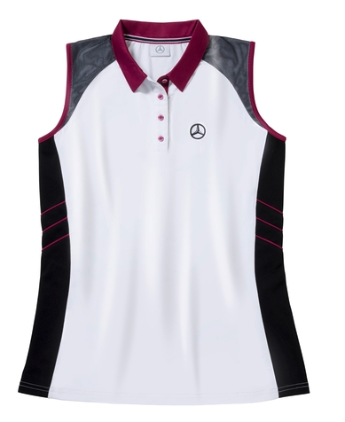 Женская рубашка-поло Mercedes Women's Golf Polo Shirt, White / Black / Plum (B66958548)
Женская рубашка-поло Mercedes Women's Golf Polo Shirt, White / Black / Plum (B66958548)