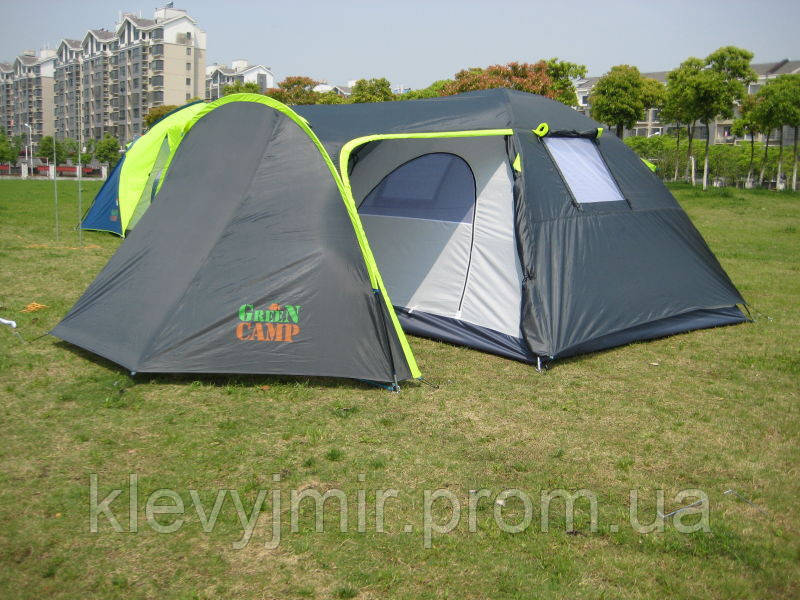 Палатка четырехместная, двухслойная GREEN CAMP 1009 туристическая, Салатово-серый
Палатка четырехместная, двухслойная GREEN CAMP 1009 туристическая, Салатово-серый
